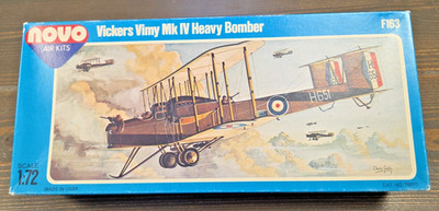 NOVO Models Model Kit 1/72 Vickers Vimy Mk IV Heavy Bomber VG/EX