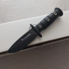 Main Street Luke Airman Black G10 1095CV Steel Fixed Blade Knife S024