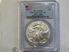 2011 American 1oz .999 Fine Silver Eagle PCGS MS69 FS - 25th Anniversary  Toning