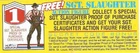 1985 GI Joe SGT SLAUGHTER FIGURE OFFER insert original paper 01B promo JTC P256