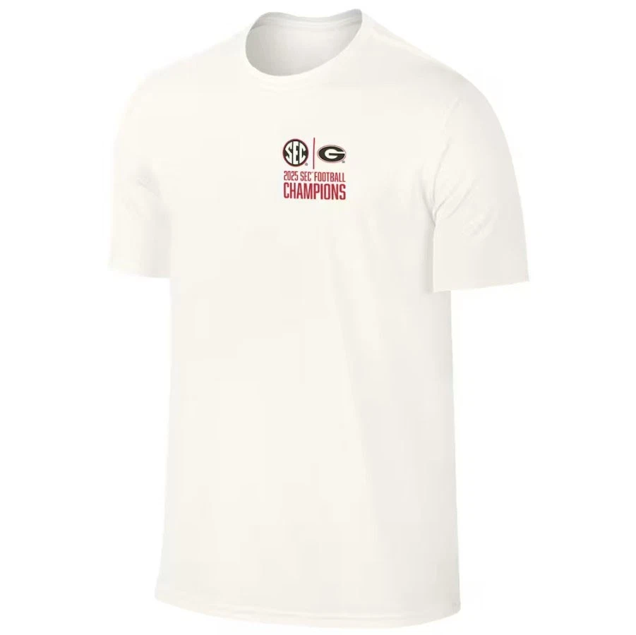 GA bulldogs 2025 SEC Football Champions Score T-Shirt - Natural
