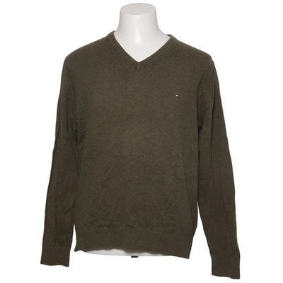 Tommy Hilfiger, Pullover, Größe: L, Grün, Kaschmir/Baumwolle, Feinstrick #XDX