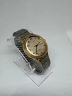 Vintage 1970s Timex Automatic Men's Watch Gold Cushion Case Steel Ban Date