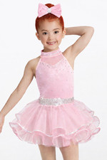 Weissman Showtime Dancing In The Moonlight 12163 Pink Dance Costume Tap XL C