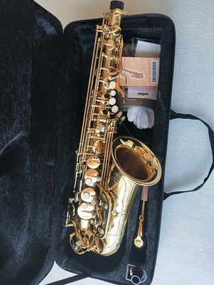 Alto Saxophone YAS-62 Gold Key Electrophoretic Gold Sax Professional with case