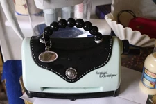 2009 Sizzix Texture Botique Powder Blue Embossing Machine Purse Style Crafts