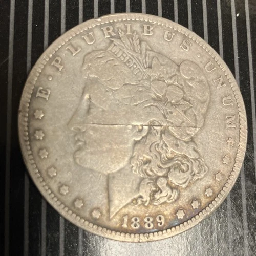 1889 Morgan Silver Dollar $1 Circulated 0.9 Fineness US Coin Uncertified