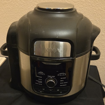 #ad Ninja TenderCrisp Foodi Deluxe Cooker XL 8qt Air Fryer Pressure Cooker No PC Lid $65.00
