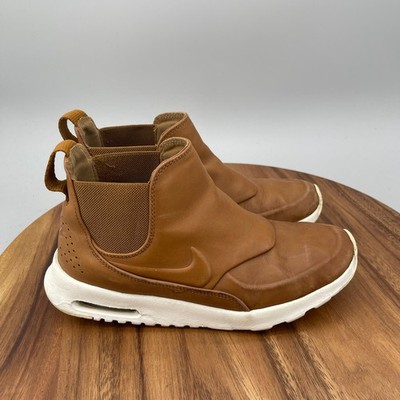 Nike Air Max Thea Mid Shoes Womens 7.5 Brown Leather Comfort Walking Sneakers