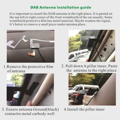 Car Digital DAB Adapter Tuner Audio Box USB Receiver Antenna Android Navigation - Bild 4 von 4