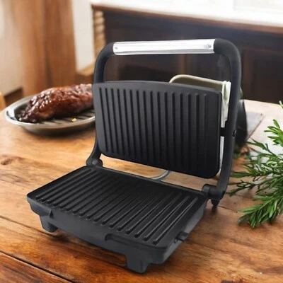 MARKENLOS Kontaktgrill Elektrogrill Tisch Panini Grill Sandwich Maker Toaster 1000 W Neu