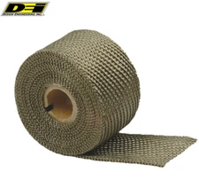 DEI Exhaust System Wrap 10131 / Titanium 25'x 2" Lava Rock Fiber, 2500 degree