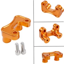 Orange Handlebar Riser Adapter for Harley 18-24 Street Bob Low Rider FXLRST FXBB