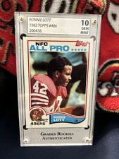 1982 Topps - #486 Ronnie Lott (RC)