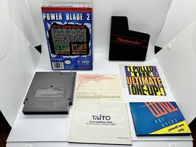 Power Blade 2 NES CIB Nintendo Complete Reg Card Poster Inserts Rare!