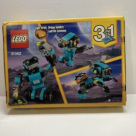 LEGO Creator Robo Explorer (31062) 3 in 1 with Light Brick 205 Pieces New Sealed