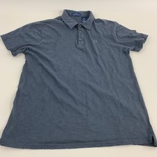 Simply Southern Men's Blue Short Sleeve Polo Shirt Size Large