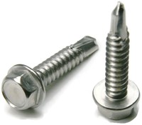 Stainless Steel Hex Washer Head Self Driller Tek Screw 6 X 1/2, Qty 250 on sale Stainless Steel Hex Washer Head Self Driller Tek Screw 6 X 1/2, Qty 250 on sale