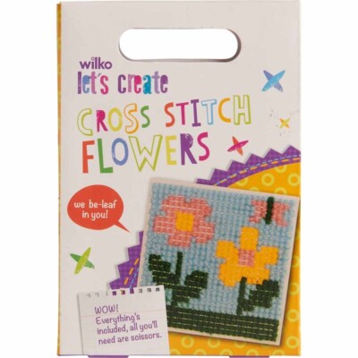 Craft Lovers Delight: Neu Wilko Blume Kreuzstich-Set - kostenloser Versand