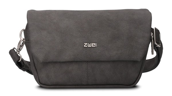 Zwei Mademoiselle.M MH40 Hip Bag GüRteltasche Nubuk-Stone Dunkelgrau Neu-image