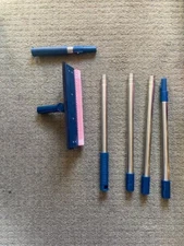 Multi-Use Window Squeegee with 56" Long Handle,2 in 1 Cleaning Tools... 