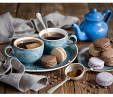 Paint By Numbers Adults Releve in Coffee for Two DIY Painting Kit 40x50CM Canvas