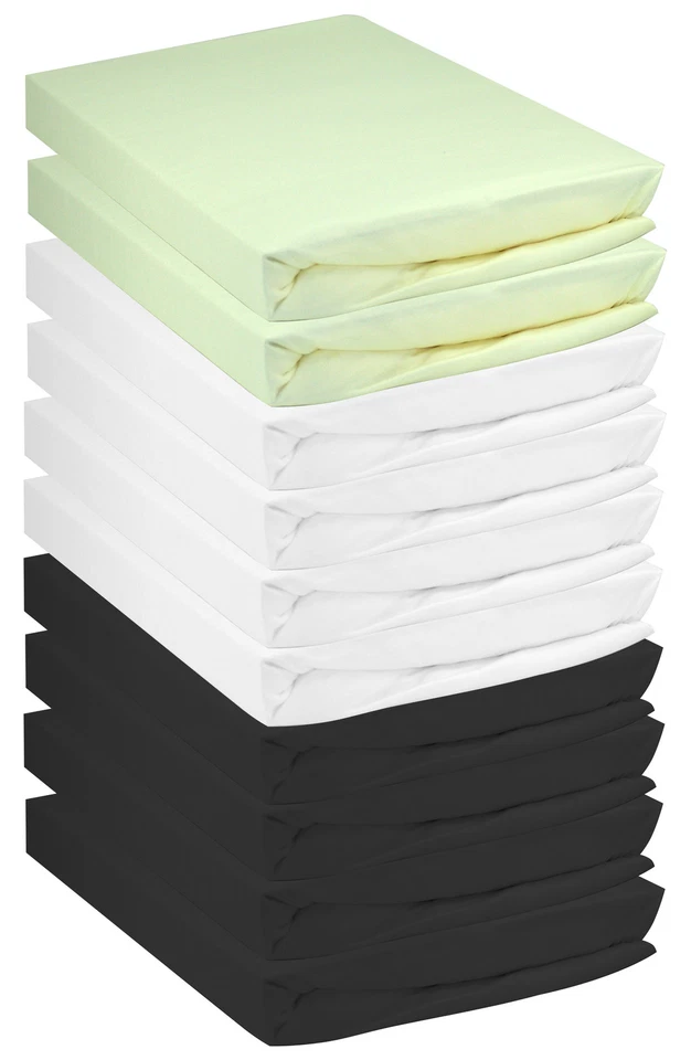 10er SET Wasserbett Microfaser Bettlaken Spannbettlaken Spannbetttuch Bett Laken - Bild 2 von 2