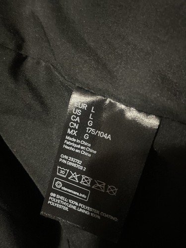 H&M Black Faux Leather Long Sleeve Collared Jacket w/ Snap Buttons (Sz:L) - Picture 6 of 7
