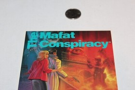 Authentic 1990 Nintendo NES Game Vidpro TRU Display Card Mafat Conspiracy  RARE