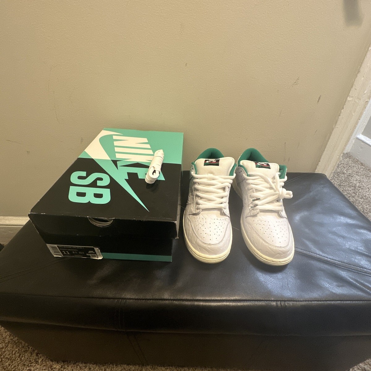 Size 11 - Nike SB Dunk Low x Ben-G Lucid Green 2019