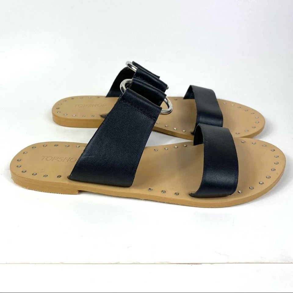 TOPSHOP HOORAY RING SLIDE SANDALS WOMEN’S SIZE 5.5 - Image 3 of 4