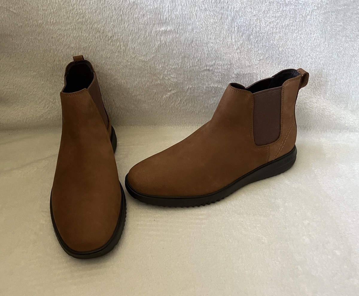 Cole Haan Grand Plus Chelsea Boots Men's Sz 10 Java Brown Shoes