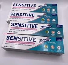 ( LOT 4 ) Natural White Sensitive Extreme Whitening Toothpaste 3.4 oz Ea SEALED