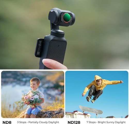K&F Concept ND2-ND32 + ND32-ND512 Variable Filter Kit for DJI Osmo Pocket 3 - Picture 28 of 29