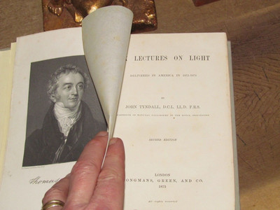 1875 SECHS VORLESUNGEN ÜBER LICHT von JOHN TYNDALL PHYSIK 1872 in Amerika gehalten