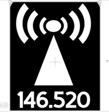 VINYL AMATEUR RADIO "146.520" STICKER