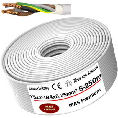 5-250m  YSLY-JB 4x0,75 Steuerkabel für Werkzeugmaschinen Flexibles Steuerleitung