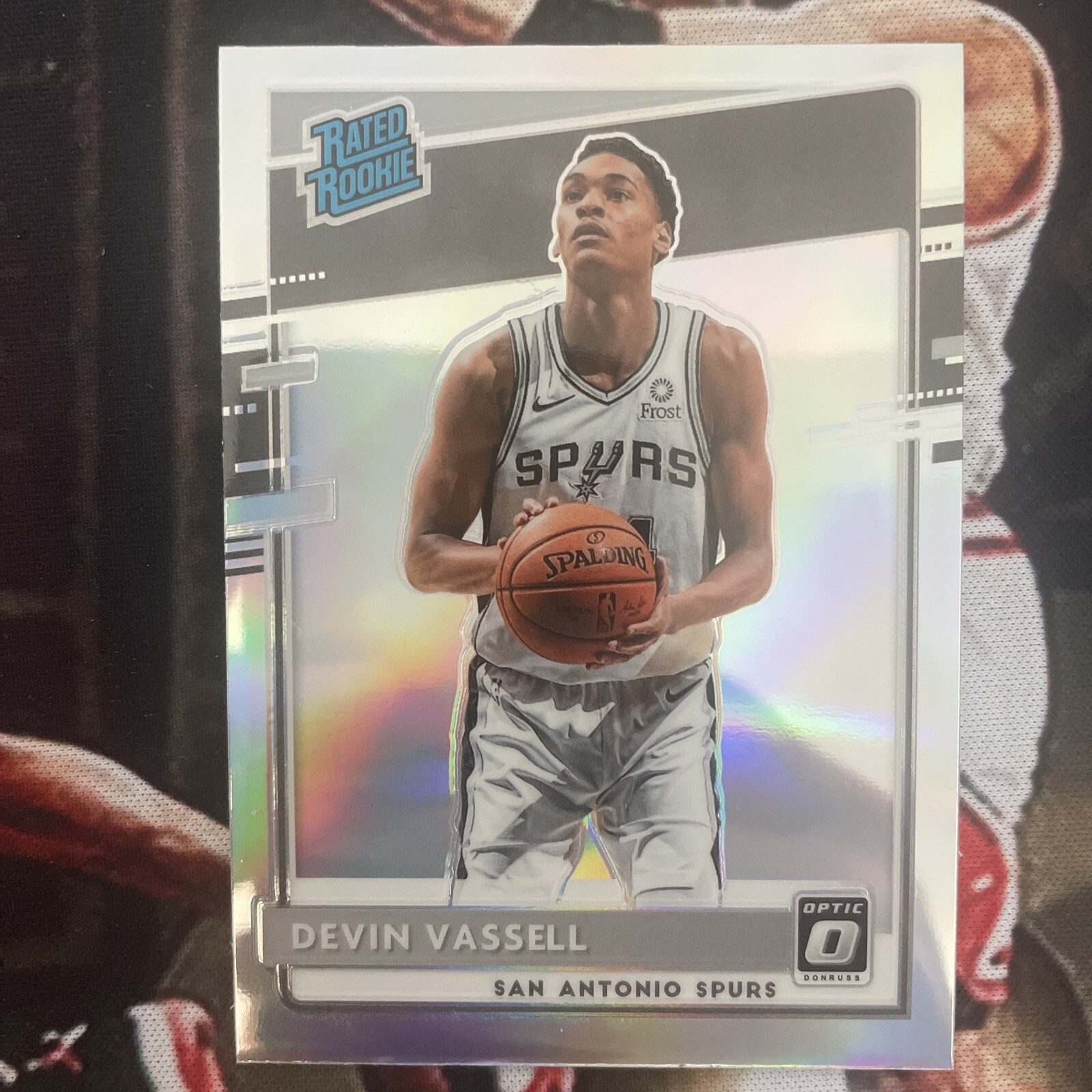 2020 Panini Donruss Optic Holo Prizm #161 Devin Vassell RC - Spurs