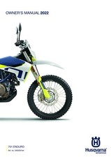 Husqvarna Owners Manual Book Guide 2022 701 ENDURO EU