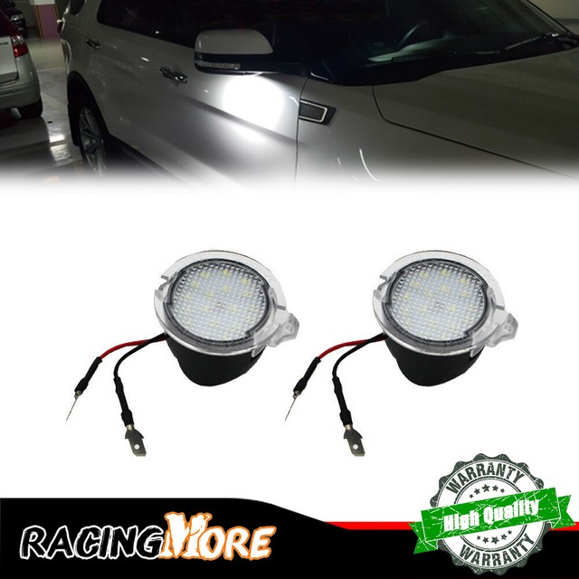 2X For 20132017 Ford Fusion White LED Side Mirror Puddle Courtesy