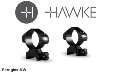 HAWKE 23007 30mm Präzision Stahl Ringmontagen Hoch für Weaver Picatinny Schiene