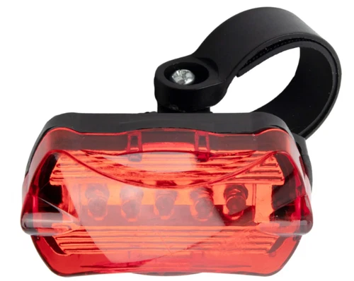 2 Stück Fahrrad Rücklicht 5 LED rot Sicherheit hinten blinkend 6 Modi AAA batteriebetrieben - Bild 9 von 19
