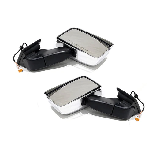 OEM NEW Outside Front Door Mirror Right & Left Set Chrome 08-10 Hummer H3 H3T