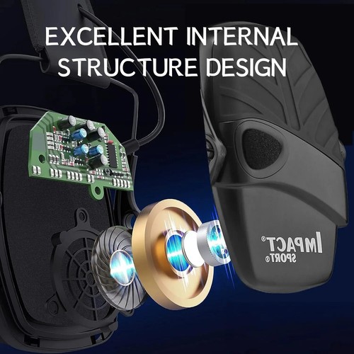 Howard Leight Impact Sport Zielona strzelanie Elektroniczna nausznica Outdoor - Zdjęcie 3 z 8