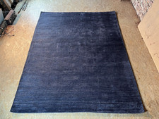 Handgeknüpfter DESIGNER Nepal Teppich grau 250x300 NEU einfarbig meliert