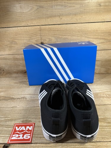 NEW SZ 8.5-13: Adidas Men's Nizza Core Black Athletic Shoes: CQ2332 - Picture 4 of 7