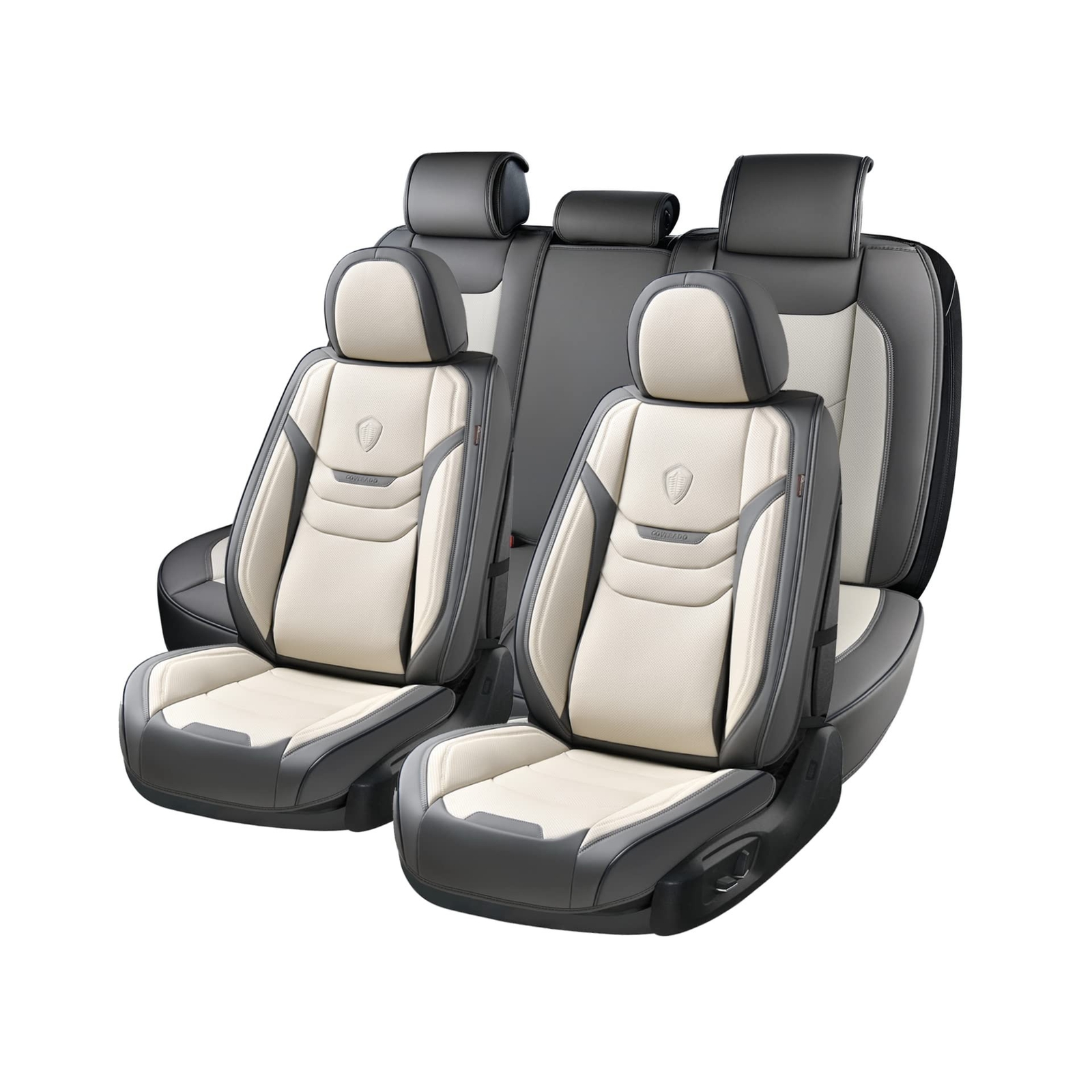 Coverado Seat Covers Full Set, 5 Seats Universal Seat Covers for Cars