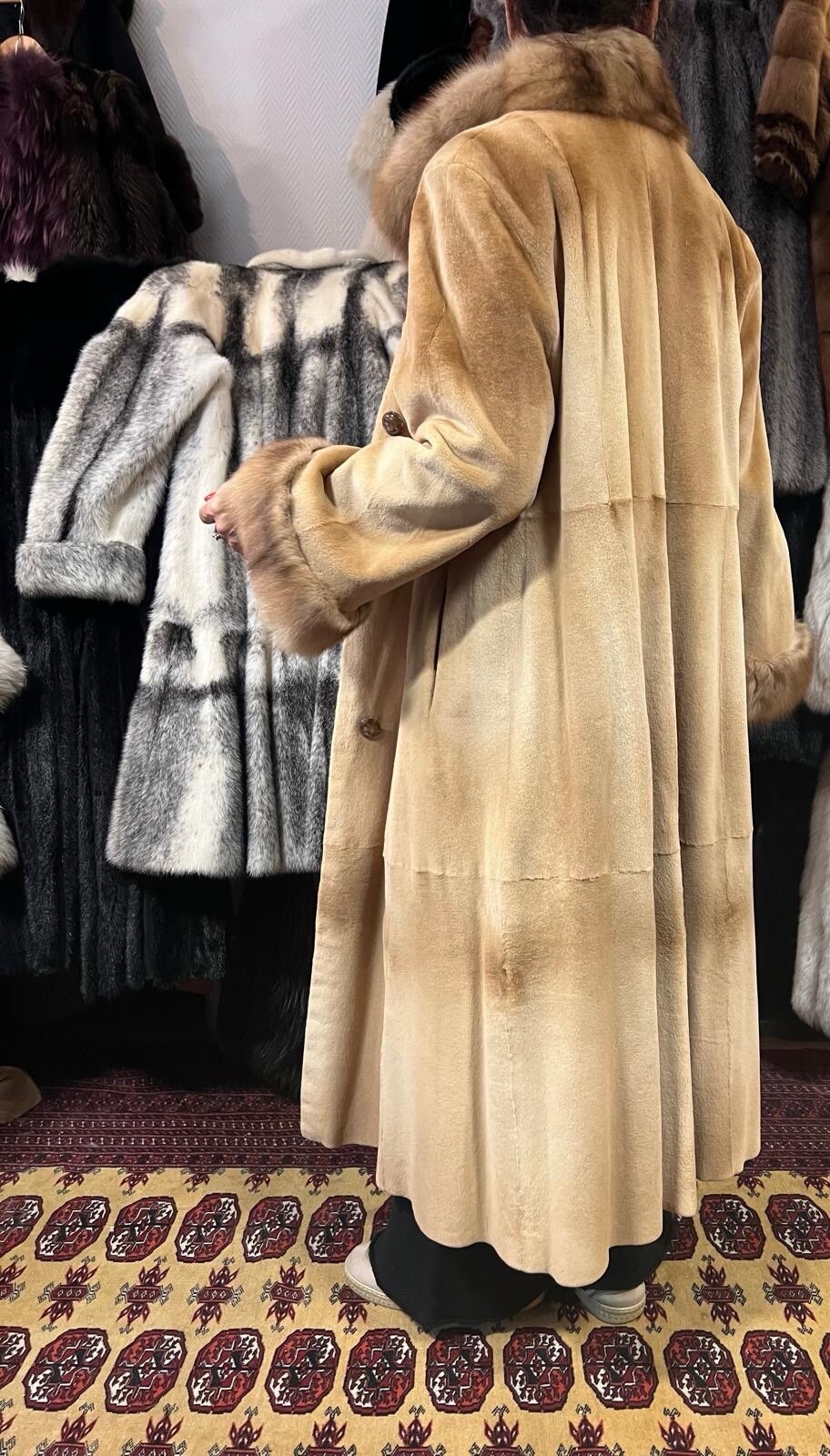 Mink Coat Sheared Mink Fur GOLD SABLE Fur Coat Real Fur Mink Coat Zibellino image 9