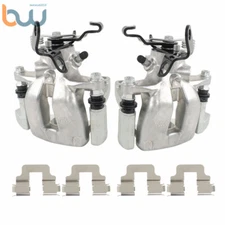 Rear LH & RH Brake Calipers w/Bracket For 2006-2008 Audi A3 2005-10 Volkswagen
