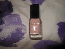 LONDONTOWN LAKUR ENHANCED COLOR ROSE LATTE FULL SIZE 0.4 OZ PINK NAIL POLISH